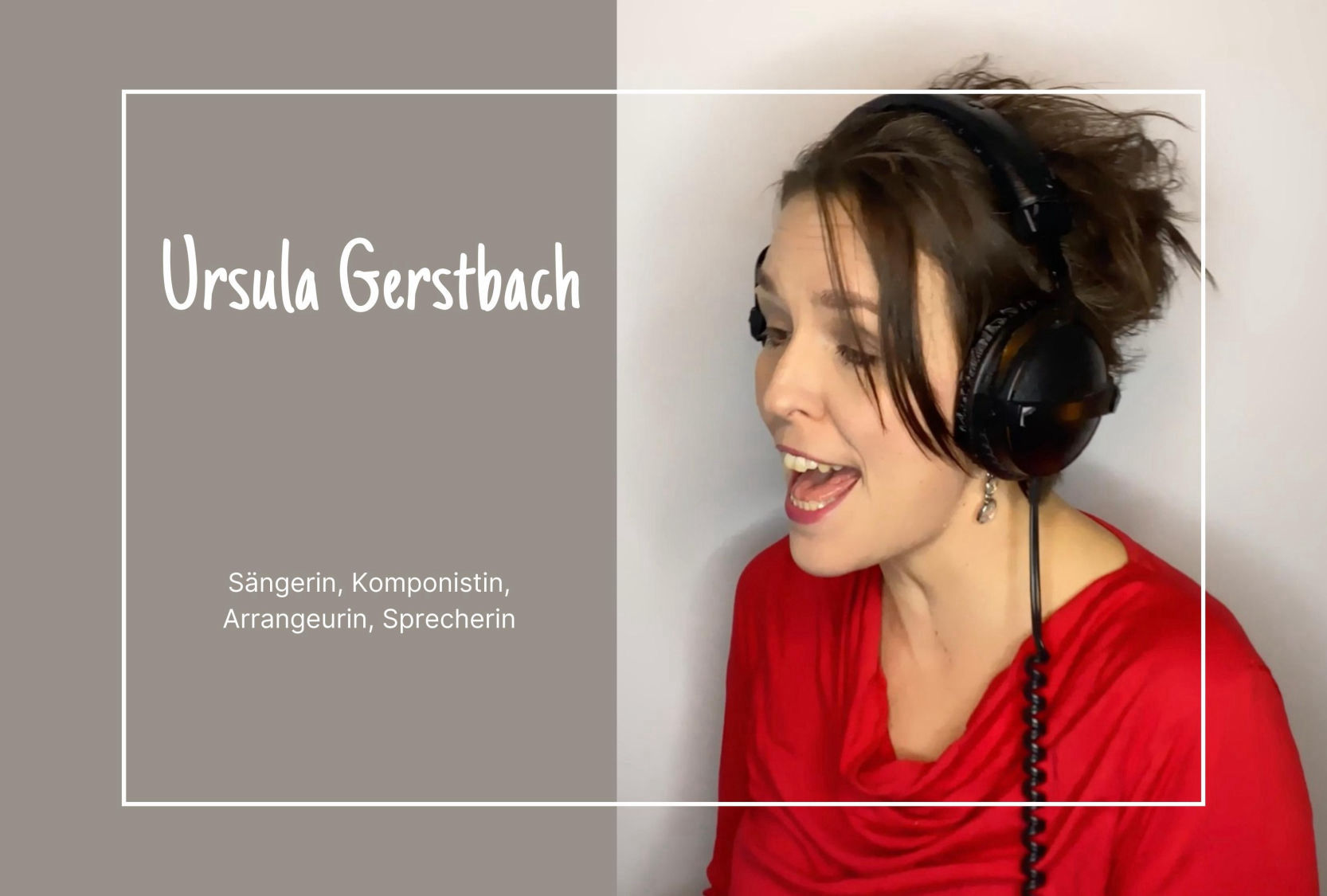 Ursula Gerstbach, Sängerin, Komponistin, Arrangeurin, Sprecherin